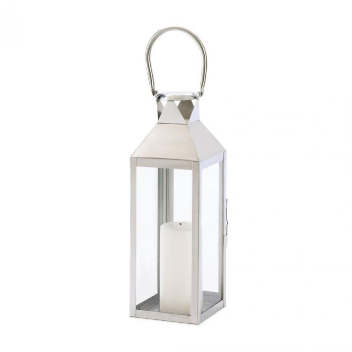 MANHATTAN STAINLESS STEEL LANTERN