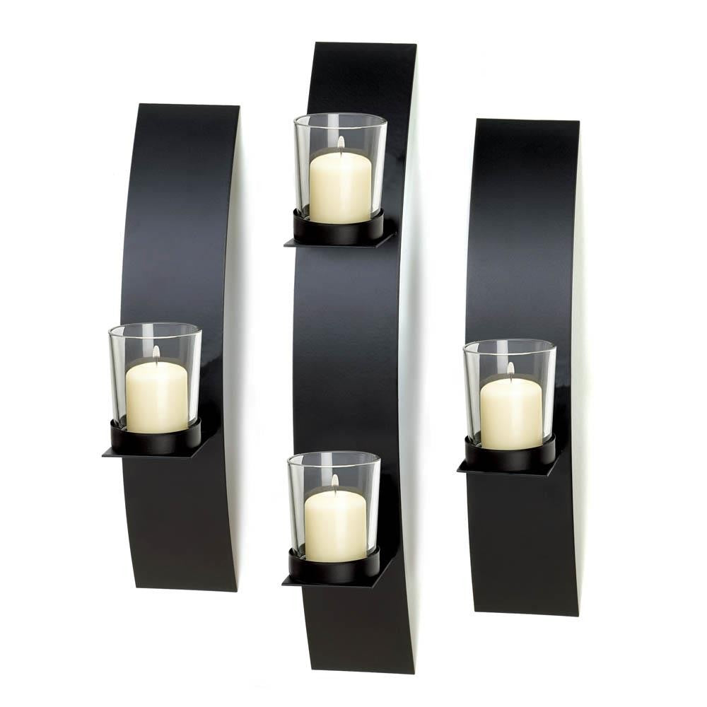 CONTEMPORARY WALL SCONCE TRIO