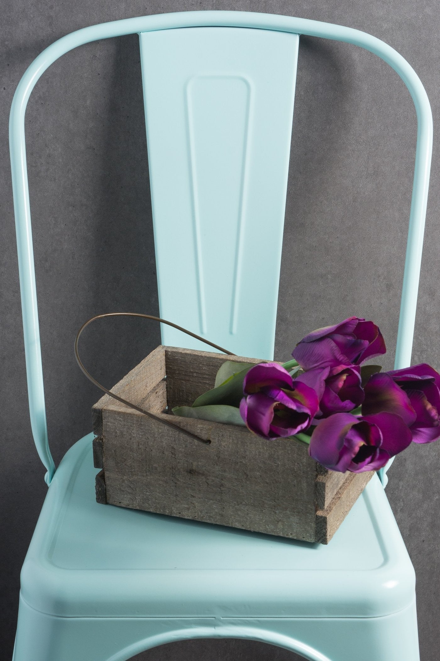 FLOWER TULIP PURPLE S/4