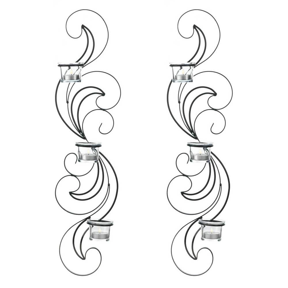 WISP CANDLE SCONCE SET