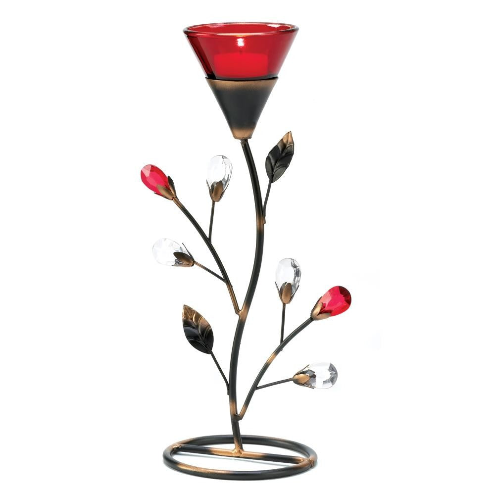 RUBY BLOSSOM TEALIGHT HOLDER