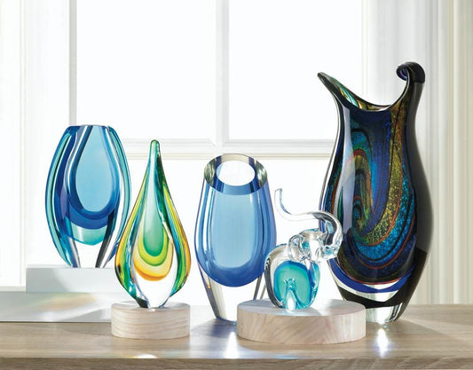 ART GLASS WATER DROP STATUE